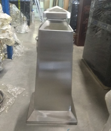 Столбик ограждения металлический, 32х67 см, цвет "под серебро", У-1222 фото 2