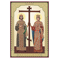 Икона равноапостольных Константина и Елены, МДФ