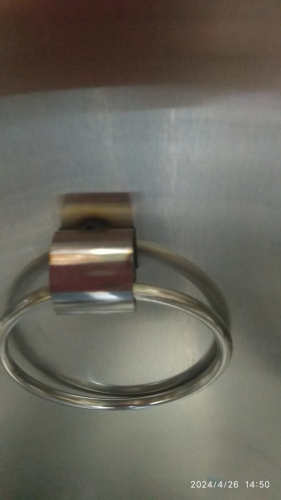 Столбик ограждения металлический, 32х67 см, цвет "под серебро", У-1222 фото 4