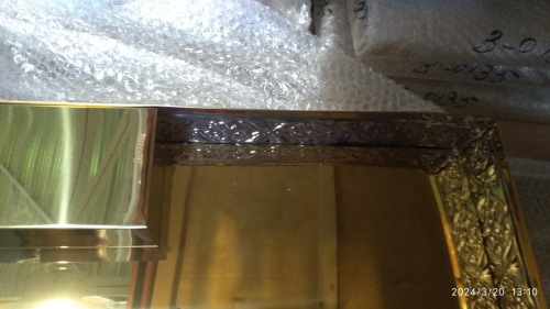 Крышка панихидного стола песковая, с литой Голгофой, 88х54 см, У-1156 фото 5