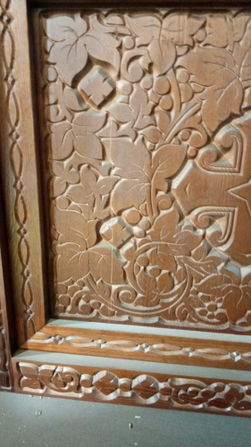 Киот напольный "Суздальский", цвет "кипарис", резной, 94х50х254 см, У-2025 фото 2