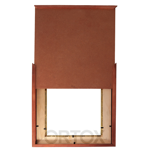 Рамка-киот настенный деревянный, с латунью, 26х30 см фото 9