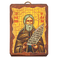 Икона преподобного Германа Аляскинского, 6,5х9 см, под старину 