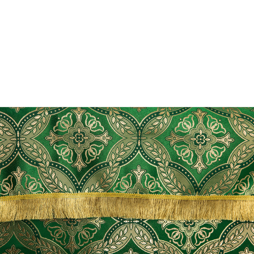 Облачение на престол зеленое, церковный шелк, 100х100х100 см фото 5